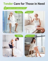 Space-Saving Triangular Shower Chair for Inside Shower, FSA/HSA Eligible 400 …