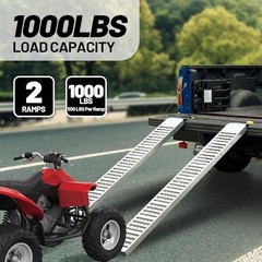 Rockland Tri Fold Loading Ramp 84×54 1500lb Capacity 1 Pack