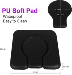 Super Soft Commode Seat Cushion with Removable Cover – Ideal for the Disabled