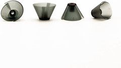 GN Resound Sure Fit Hearing Aid Standard Receiver Tulip Domes Dark Gray Split