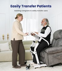 Sit-to-Stand Patient Lift, Mobility Aid with Wheels for Elderly Assistance