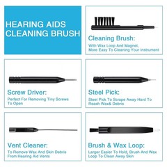 6 Pcs Hearing Equipment Cleaning Kits Hearing Equipment Cleaning Brush Tools …