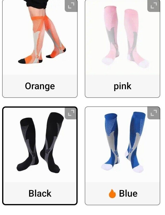 Compression Socks XL, XXL, Tube Socks Womens Mens Knee High