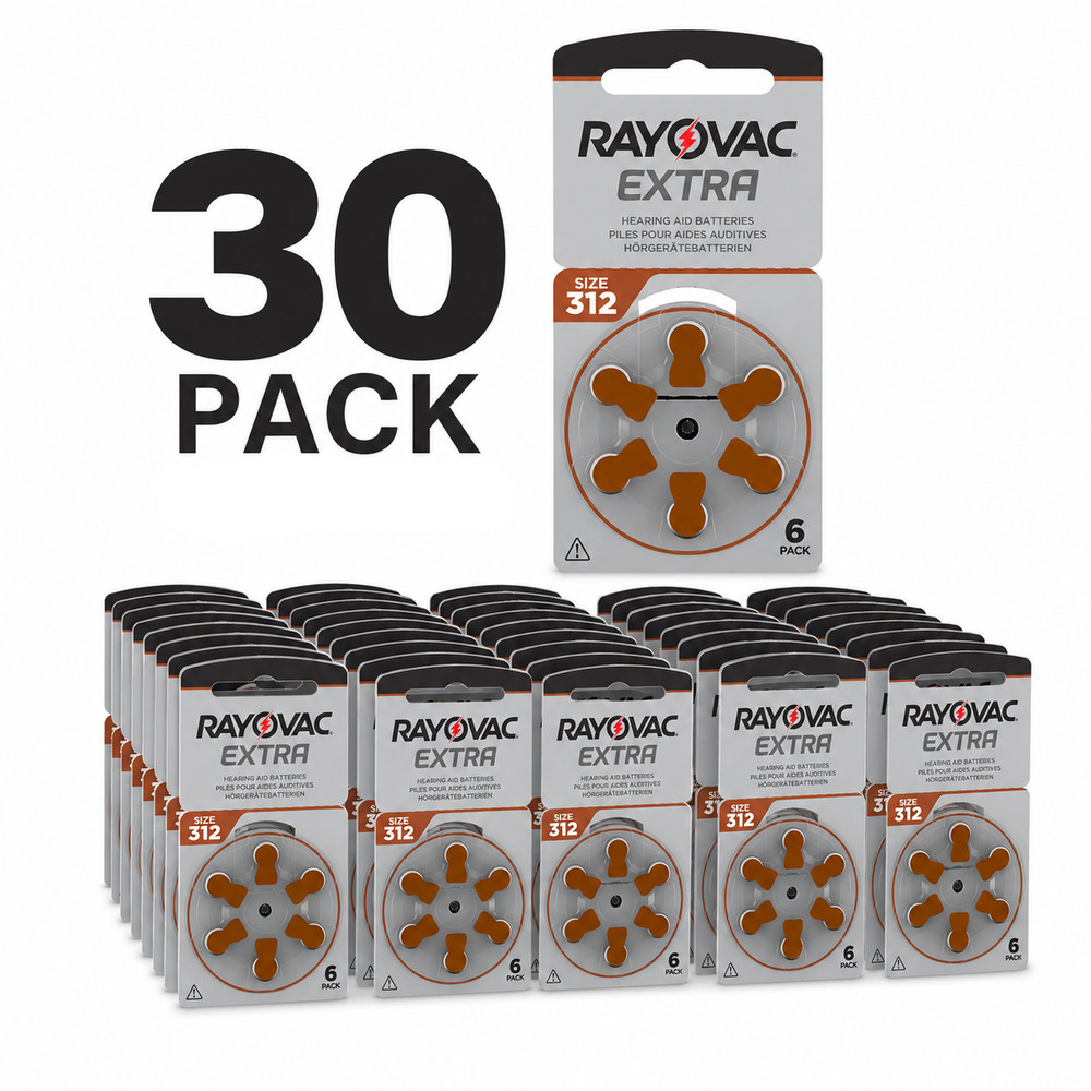 180x Rayovac 312 Hearing Aid Battery 312AU6XEMF PR41 1.45V Coin Cell Button