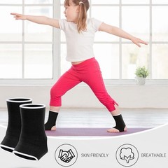 2 Pair Blue Kids Ankle Support Brace 5-10 Years Elastic Compression Socks NWOT