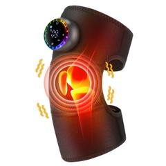 Cordless Knee Elbow Shoulder Massager with 5 Vibration Modes, 5 Heating Levels
