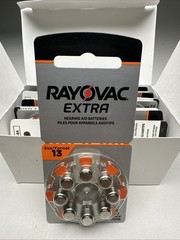 72 Rayovac Extra Advanced Size 13 Hearing Aid Batteries 1.45V Zinc Air Exp 2027