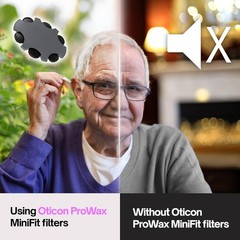 Oticon ProWax MiniFit Wax Guards – 5 Packs (30 Pcs) Replacement Filters