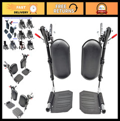 Elevating Wheelchair Legrests with Padded Calf Pads & Composite Footplates – Fit