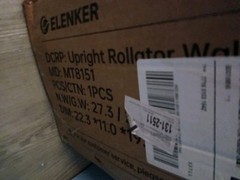 MT-8151 ELENKER® Upright Walker, Stand Up Rollator Walker with Padded Seat NIB