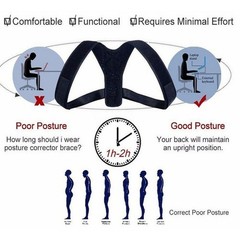 Posture Corrector Back Brace Adjustable Shoulder Support Pain Relief Men Women