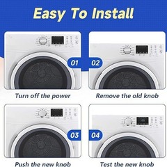Replacement Dryer Washer Control Knob Compatible with FOR GE for GFW450SSM1WW