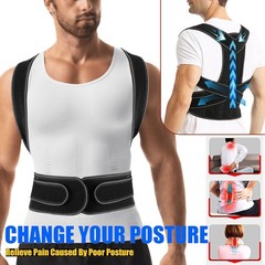 Adjustable Posture Corrector Low Back Support Shoulder Brace Belt For Women Mens