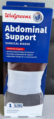 NEW Walgreens Abdominal Support Surgical Binder L/XL 36-44″ Post Op Compression