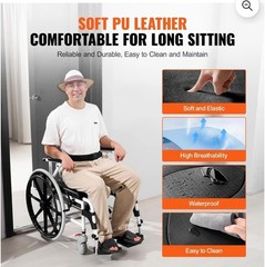 Shower Wheelchair, 17.5in Width Aluminum Alloy Bathroom Wheelchair for Ins