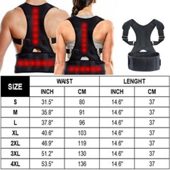 Magnetic Back Posture Corrector Shoulder Straightener Brace Neck Spine Support
