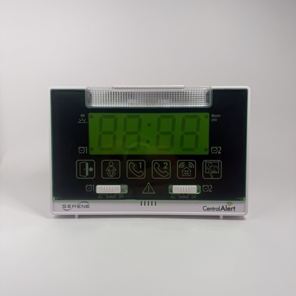 Serene Central Alert Home Alert System CA-360 Alarm Clock w/ Bed Shaker Open Box