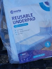 Conkote Reusable Under Pad Set Of Four Heavy Absorbency 34 In X 36