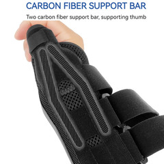 GOBYGO 1Pcs Adjustable Wrist Brace Steel Plate Wrist Brace Carbon Fiber Thumb St