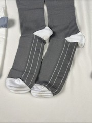 FITRELL 3 Pairs Compression Socks Grey White Black Women and Men Black L/XL