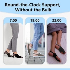 WELEQUT 2PCS Bunion Corrector for Women & Men – Toe Alignment Medium, Black