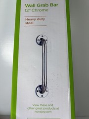 Nova Ortho Med Wall Grab Bar 12″ CHROME #8012CH-R Heavy Duty Safety Bar