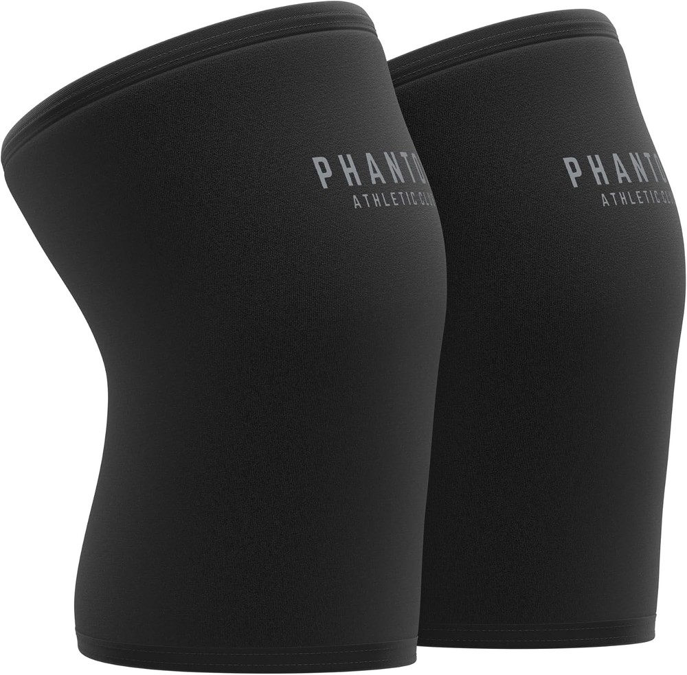 7mm Compression Knee Sleeves for Weightlifting Support, Powerlifting Strength, H