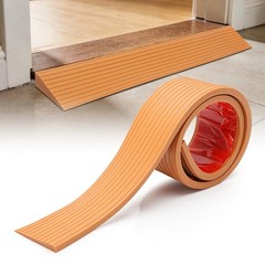 Threshold Ramps for Doorways, 39.37 X 3.15 X 0.39Inch Self-Adhesive Rubber Ra…