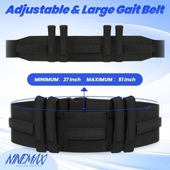Adjustable Gait Belt for Seniors with 7 Handles for Elderly Physical Therapy