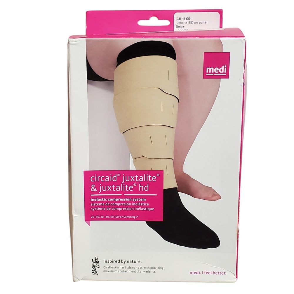 Medi Circaid Juxtalite HD Lower Leg Compression System Wrap Small 33 Long Beige