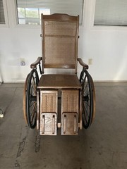 1910 Gendron Wheelchair With Reclining Back And Elevating Leg Rests – Immaculate