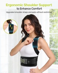 Rakiie Posture Corrector for Women and Men, Upgraded Back Brace XL, Yellow