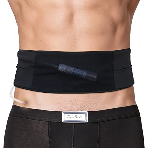 Breathable Peritoneal Dialysis Belt with Mesh Pouch PD Medium (Pack of 1) Black