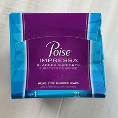 Poise Impressa Bladder Support Tampons, Size 1, 21 Count, Exp2023 FREE SHIP Read