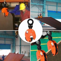 YATOINTO Plate Lifting Clamp 1760lbs 0.8T 1763 Lbs, Orange