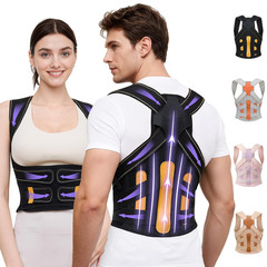 Posture Corrector for Men & Women, Adjustable Back & Shoulder Support Brace, Med