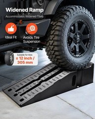 6.7 in Lift Height, 2 PCS 16000 lbs GVW Capacity, Portable Car Service Ramps