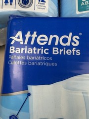 Attends Bariatric Briefs 2XL Ultimate Disposable 3 Packs = 36 in Total. NEW