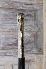 3 Folding Design Antique Brass walking Stick Cane Hand Painted Beautiful Gift