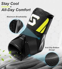 Quick Lace Up Ankle Brace for Sprained Ankle, Slim Fit Ankle M(Ankle:12″-13″)