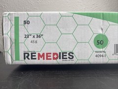 REMEDIES Disposable Underpad 23 X 36 Inches Ultra Absorbent 45g Bed Pads 50ct