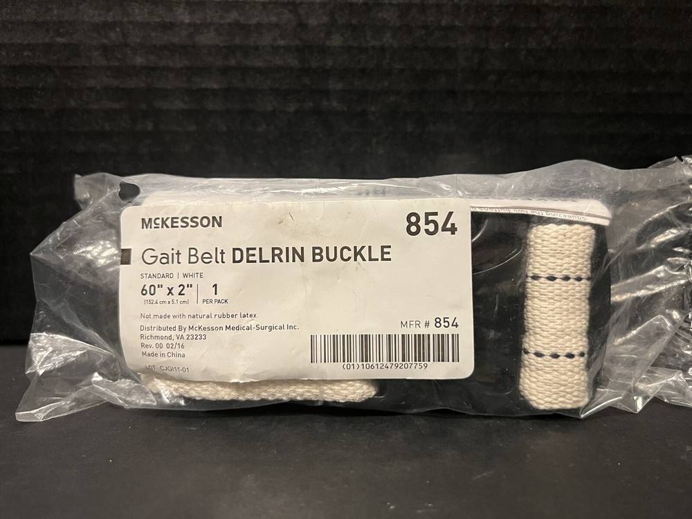 McKesson Gait Belt with Delrin Buckle – Heavy-Duty, Machine Washable, 60 in Long