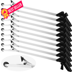 Sabary 10 Pack Suction Cup Reacher Grabber Heavy Trash Picker 35 Inch, Black