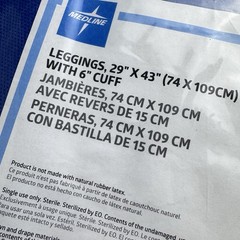 Medline Polypropylene SMS Drape Leggings 9 – 31”x48” & 1 – 29”x43”