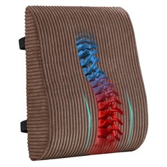 Ergonomic Lumbar Support Pillow for Lower Back Pain Relief, Corduroy Cover Ba…