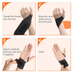 2PCS Ulnar Wrist Brace for Right & Left Hand, Ultra-Thin Elastic Wrist Wrap