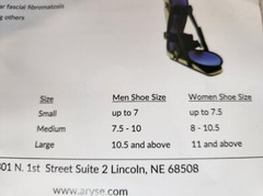 Aryse-96 Lunar Level Night Splint Size Small