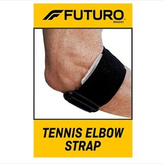 FUTURO Sport 45975 Tennis Elbow Strap Moderate Support Adjustable To Fit – Black