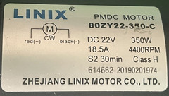 Right Motor for the Permobil Wheelchair F3 1831168 – 313934 – 80ZY22-350-C #H982