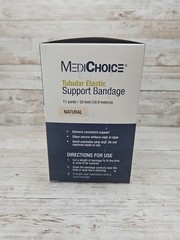 MediChoice Tubular Elastic Support Bandage Natural Size F 4 In x 11 yds MADE USA
